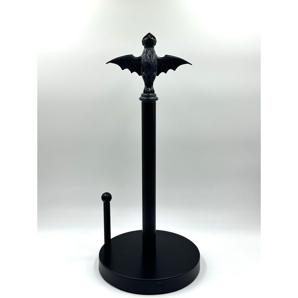 Disney Haunted Mansion Bat Paper Towel Holder Gothic Kitchen Decor 16" Black